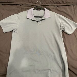 lululemon athletica Light Gray Polo Shirt